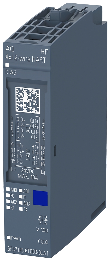 Module de sorties analogiques ET 200SP, AQ 4xI HART HF Siemens 