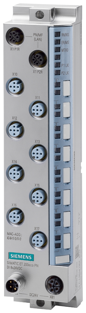 Périphéries SIMATIC ET 200eco PN, DQ 8x24VDC/0,5A Siemens
