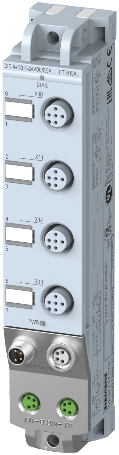 Périphéries Simatic ET200AL modules d’entrées et de sorties DIQ 4+DQ 4X24VDC/0.5A 4XM12 Siemens
