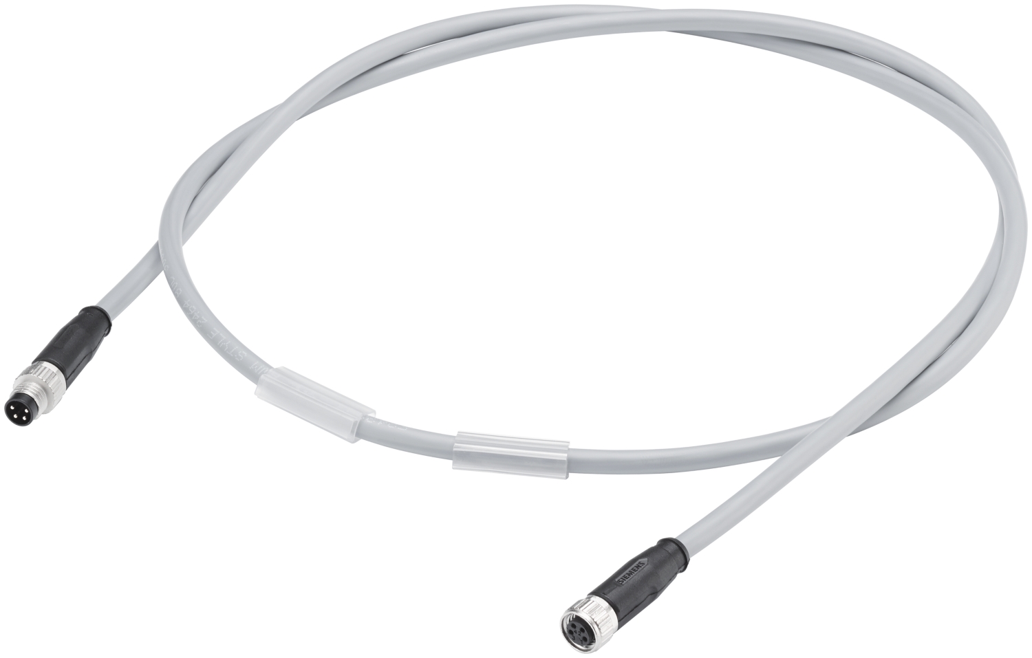 Câble connectorisé des deux côtés 2 fiches M8 PP Siemens