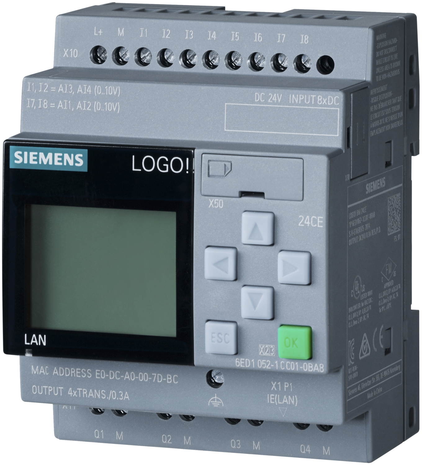 Module logique Logo! 8.3 avec écran Siemens 
