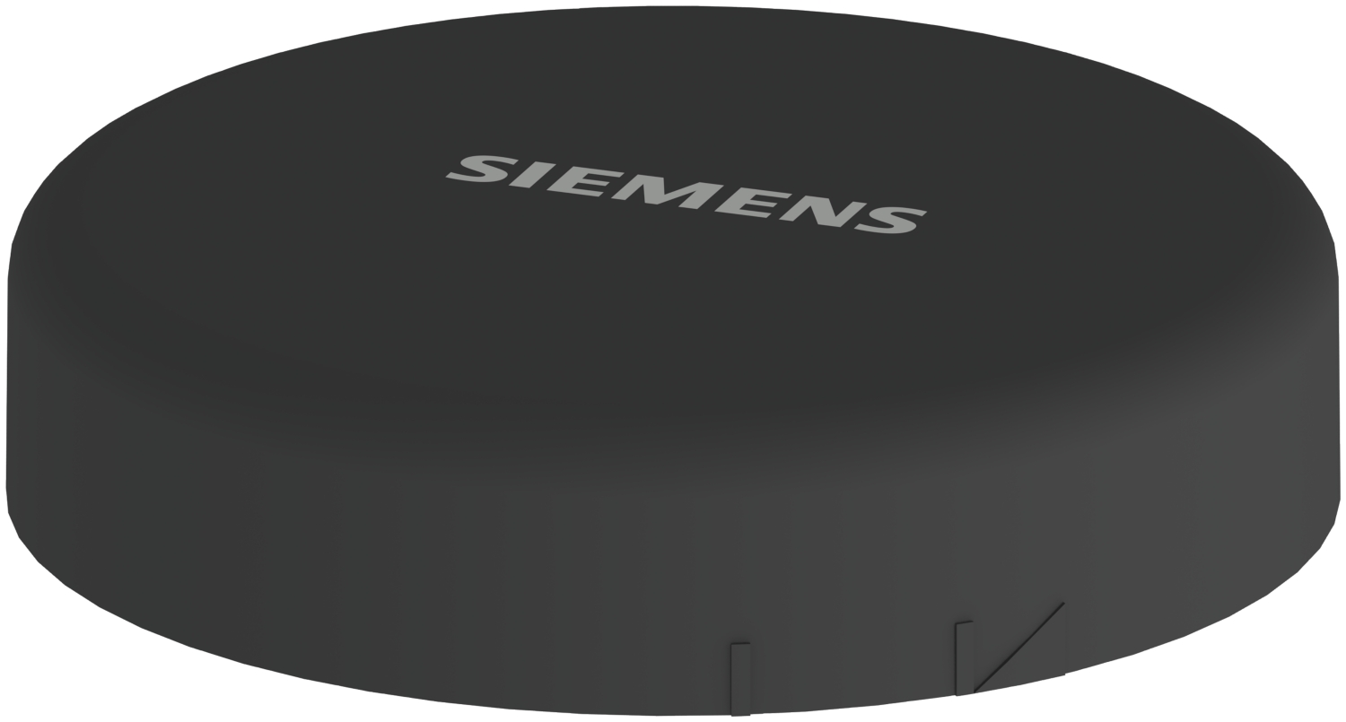 Couvercle d'extrémité, noir, accessoire colonne lumineuse, diamètre 70mm Siemens