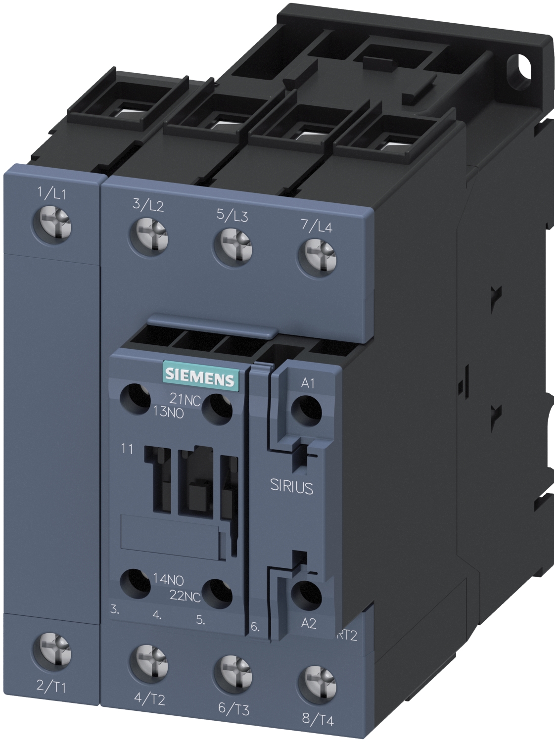  Contacteur 3RT20, 230 AC 50/60 Hz, à vis, 4 pôles 
