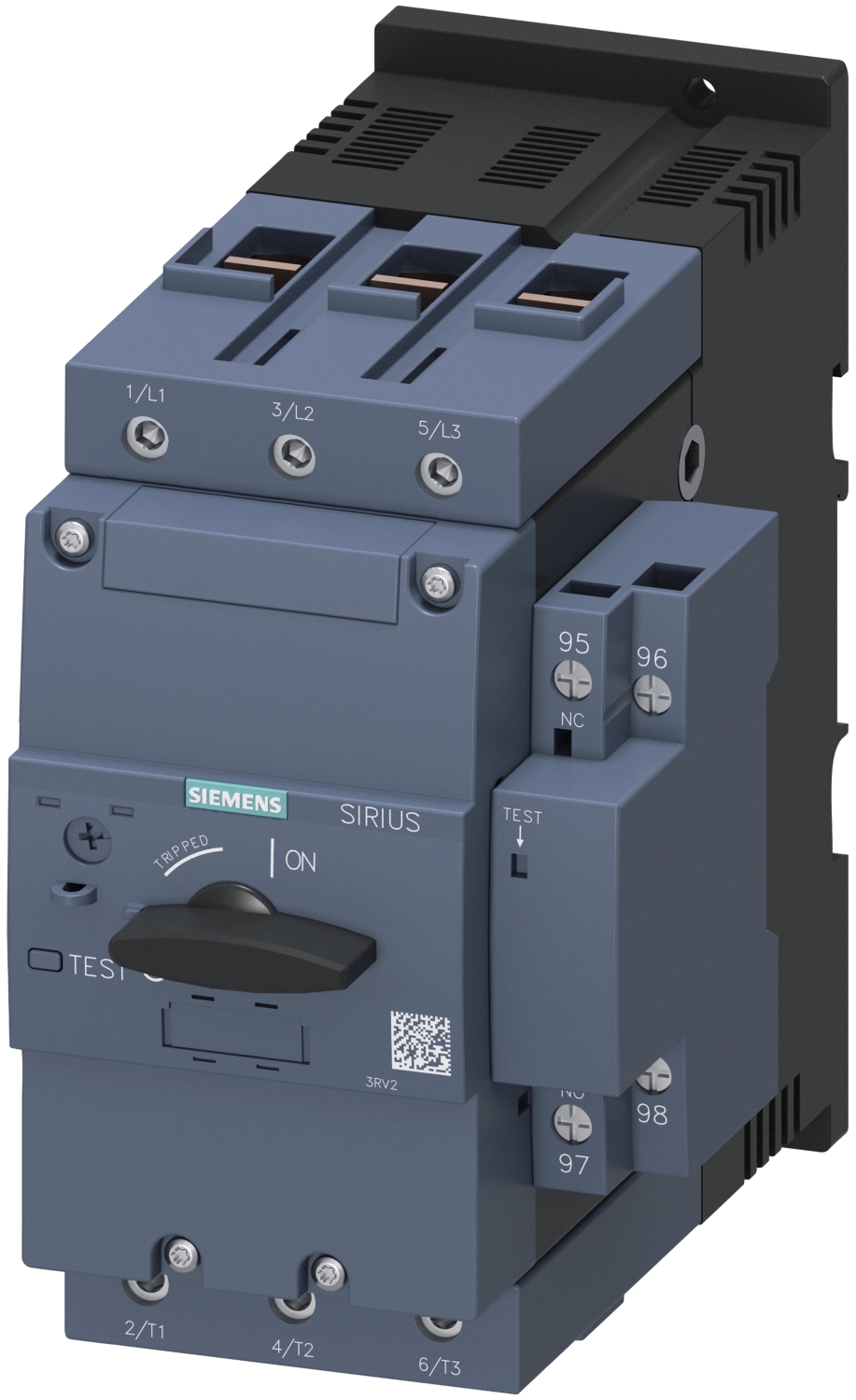 Disjoncteur pour la protection moteur avec relais de surcharge, taille S3, A vis Siemens 