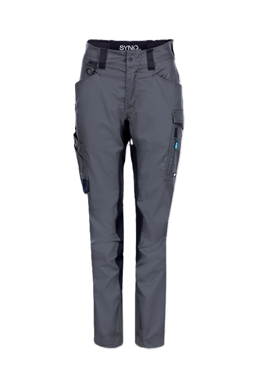 Pantalon polyester recyclé coton femme Synq Sqill gris anthracite / noir