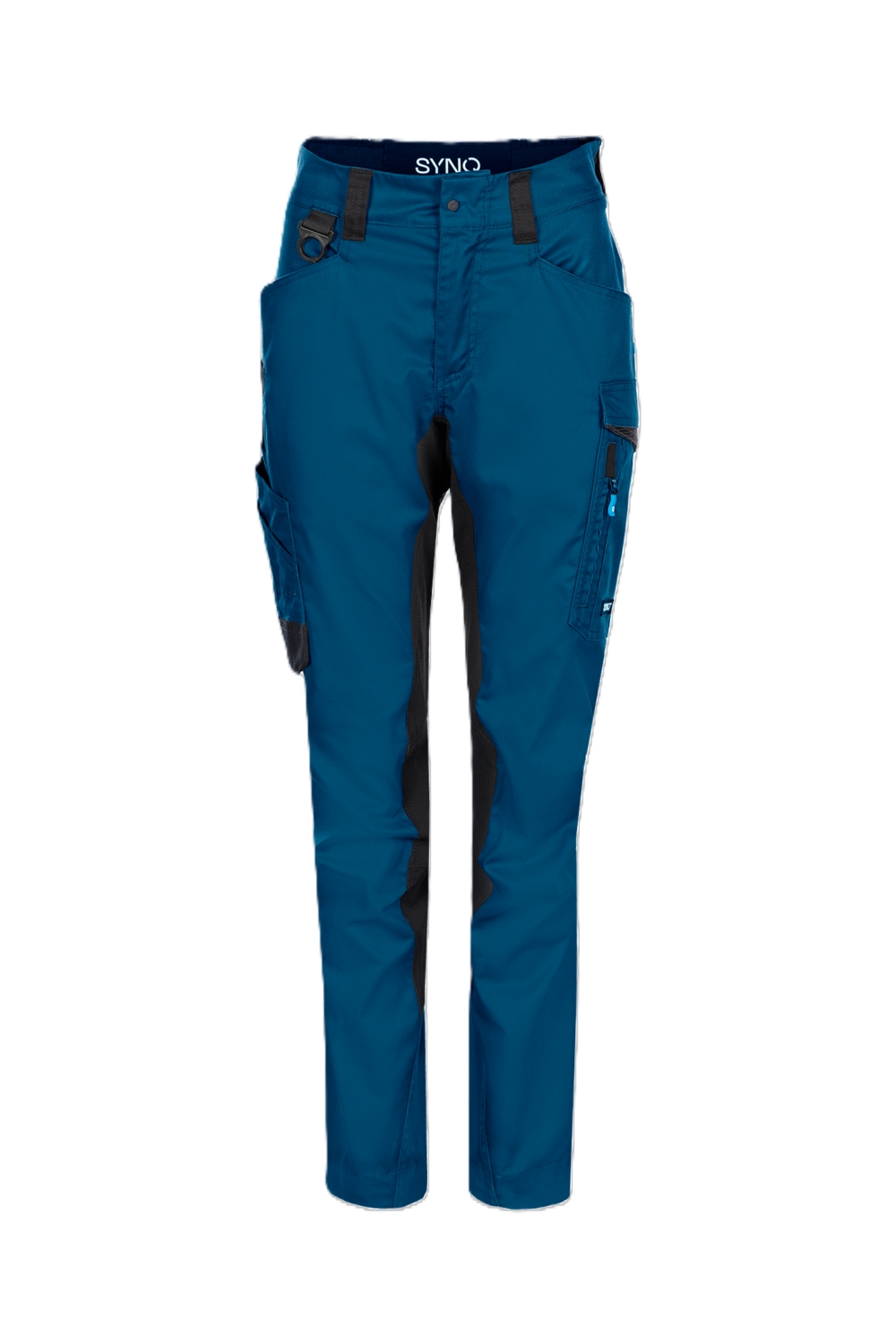 Pantalon polyester recyclé coton femme Synq Sqill bleu / noir
