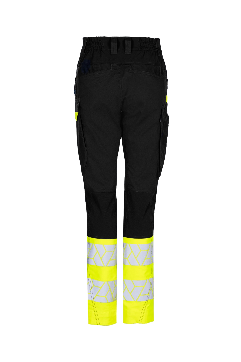 Pantalon HV polyester recyclé - coton femme Qlear jaune / noir Sioen
