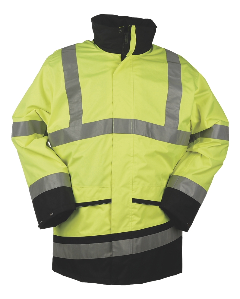 Veste de pluie HV Barclay - Jaune / Marine Sioen