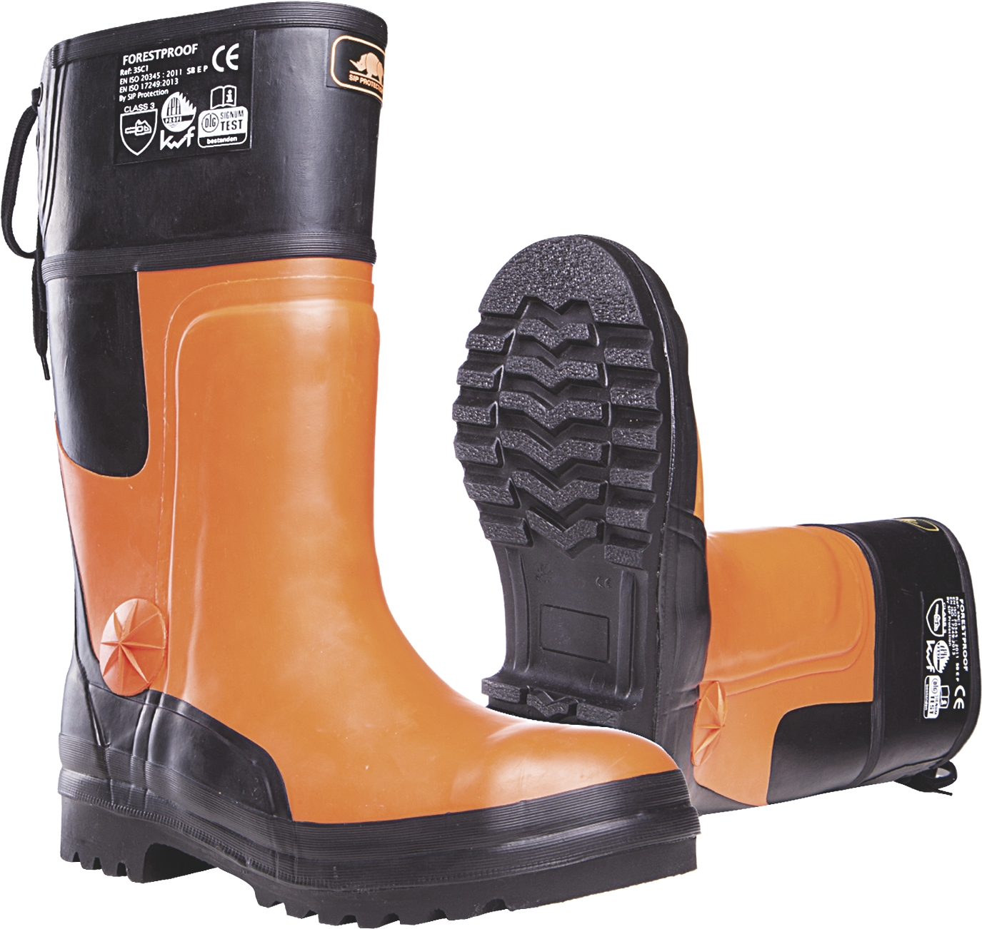 Bottes Forestproof 3SB3 - Orange/Noir SIP Protection