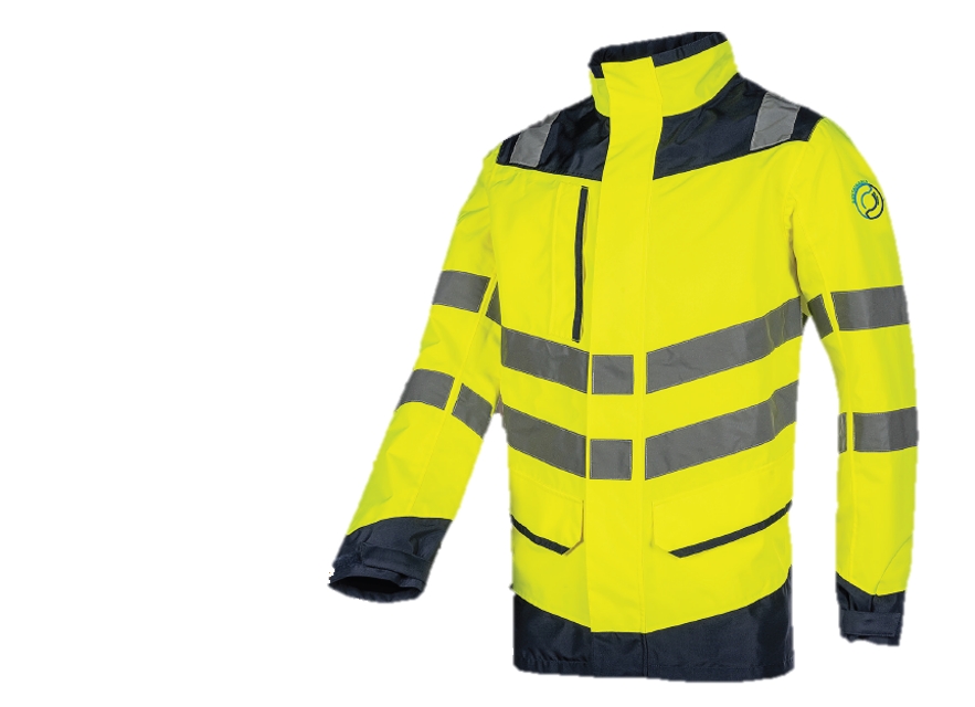 Veste de pluie Birkum HV - Jaune / Marine Sioen