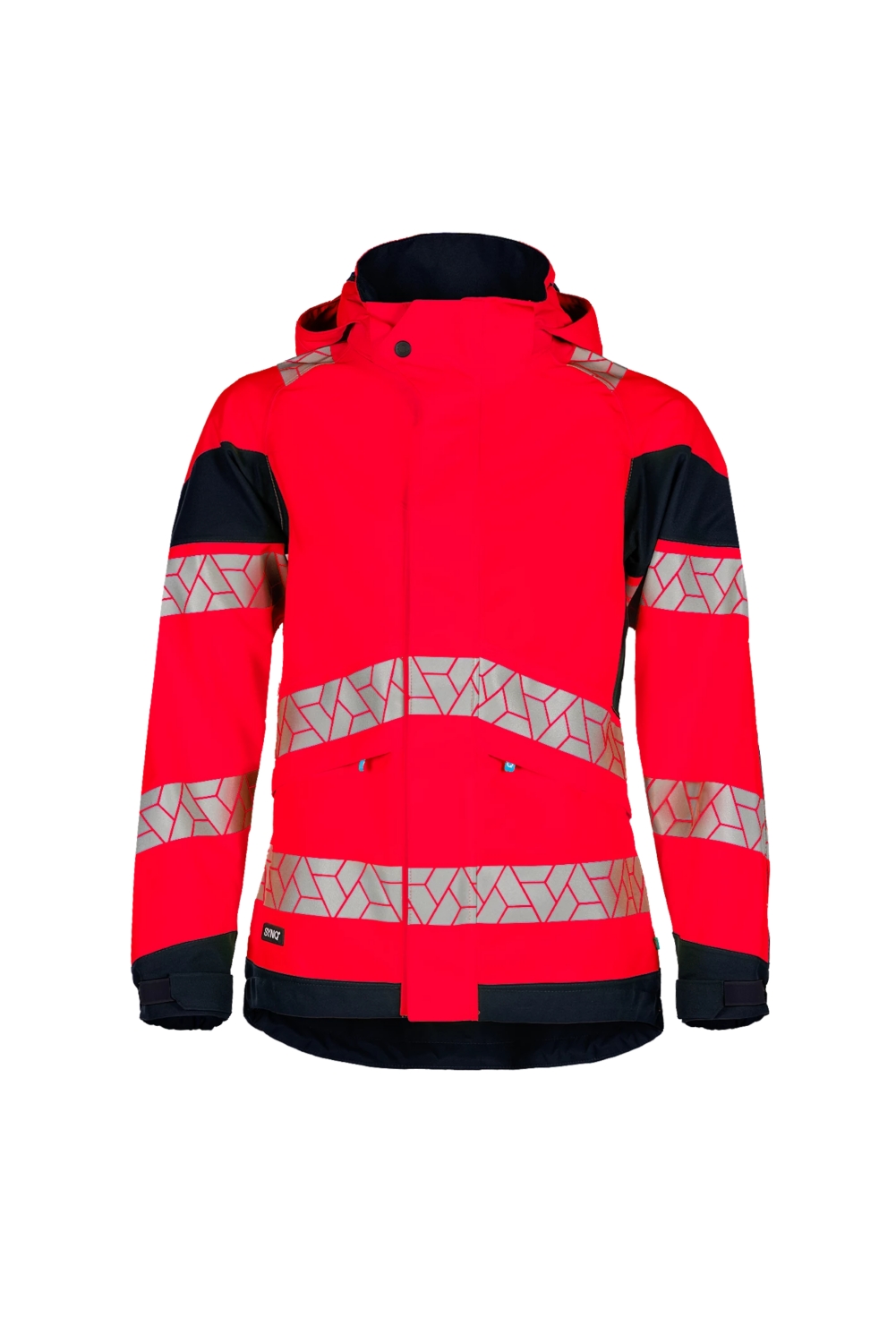 Veste HV polyester femme Jacklight rouge / noir