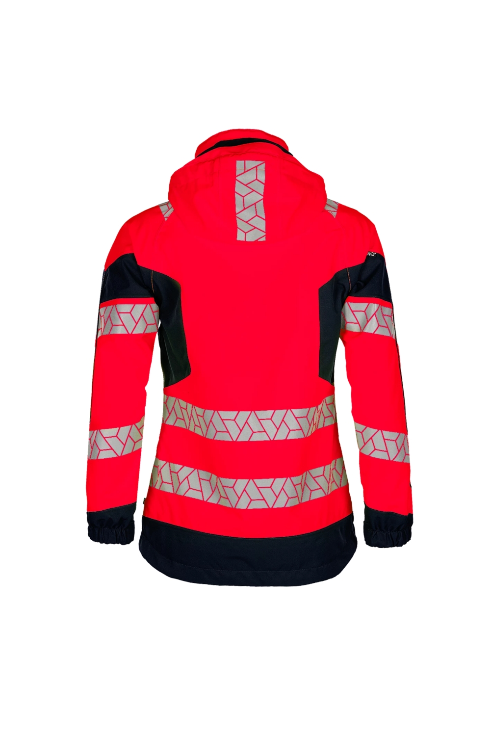 Veste HV polyester femme Jacklight rouge / noir Sioen