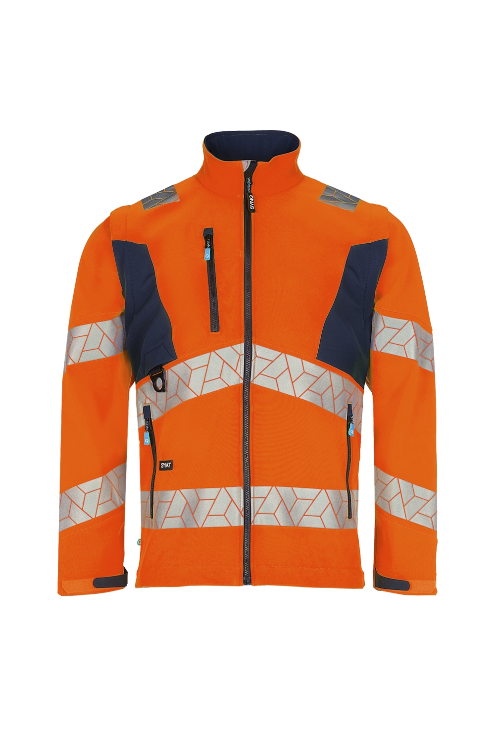 Veste softshell Synq® Ledstart HV - Orange / Bleu marine Sioen