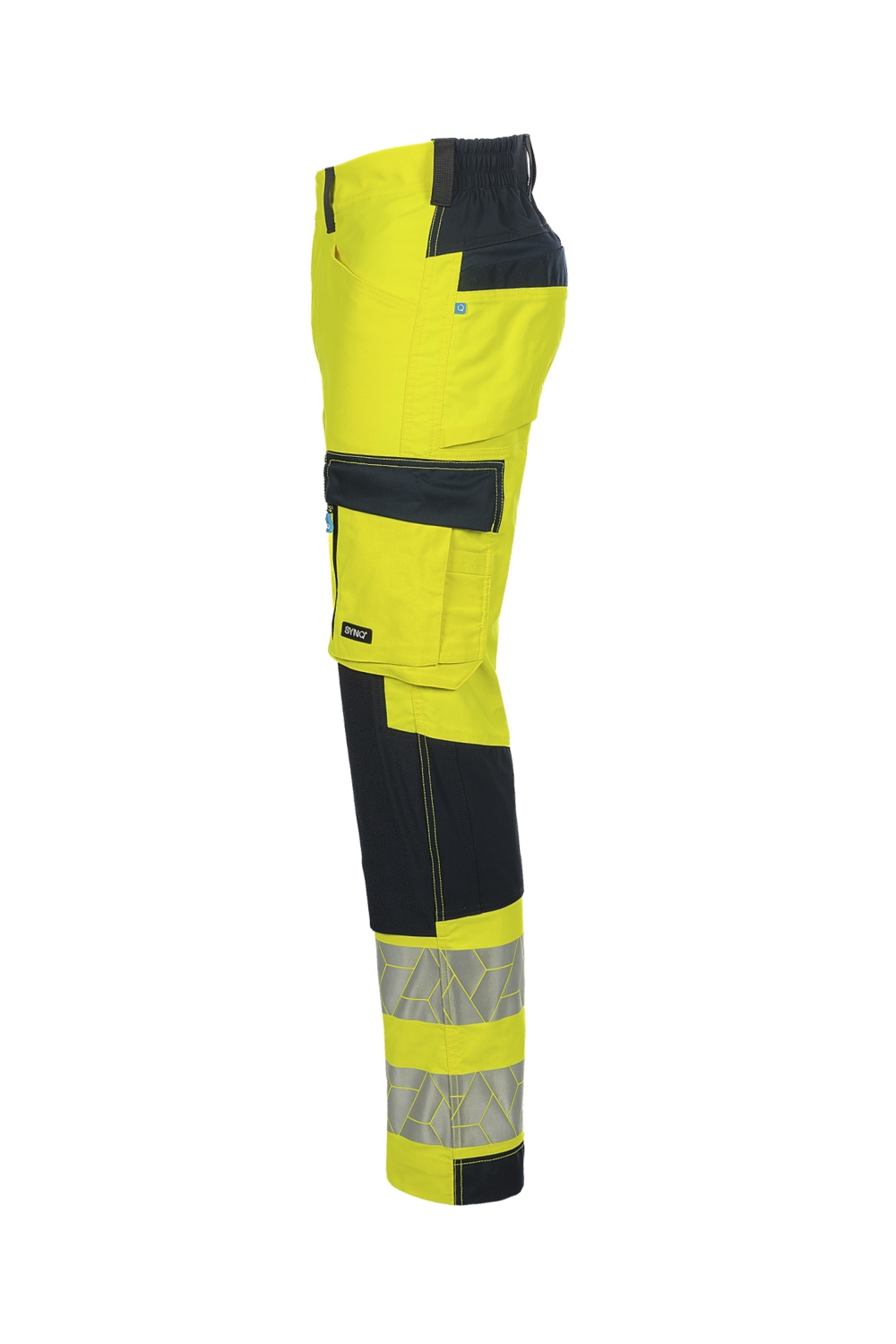 Pantalon Synq® Nopaque HV - Jaune / Bleu marine Sioen