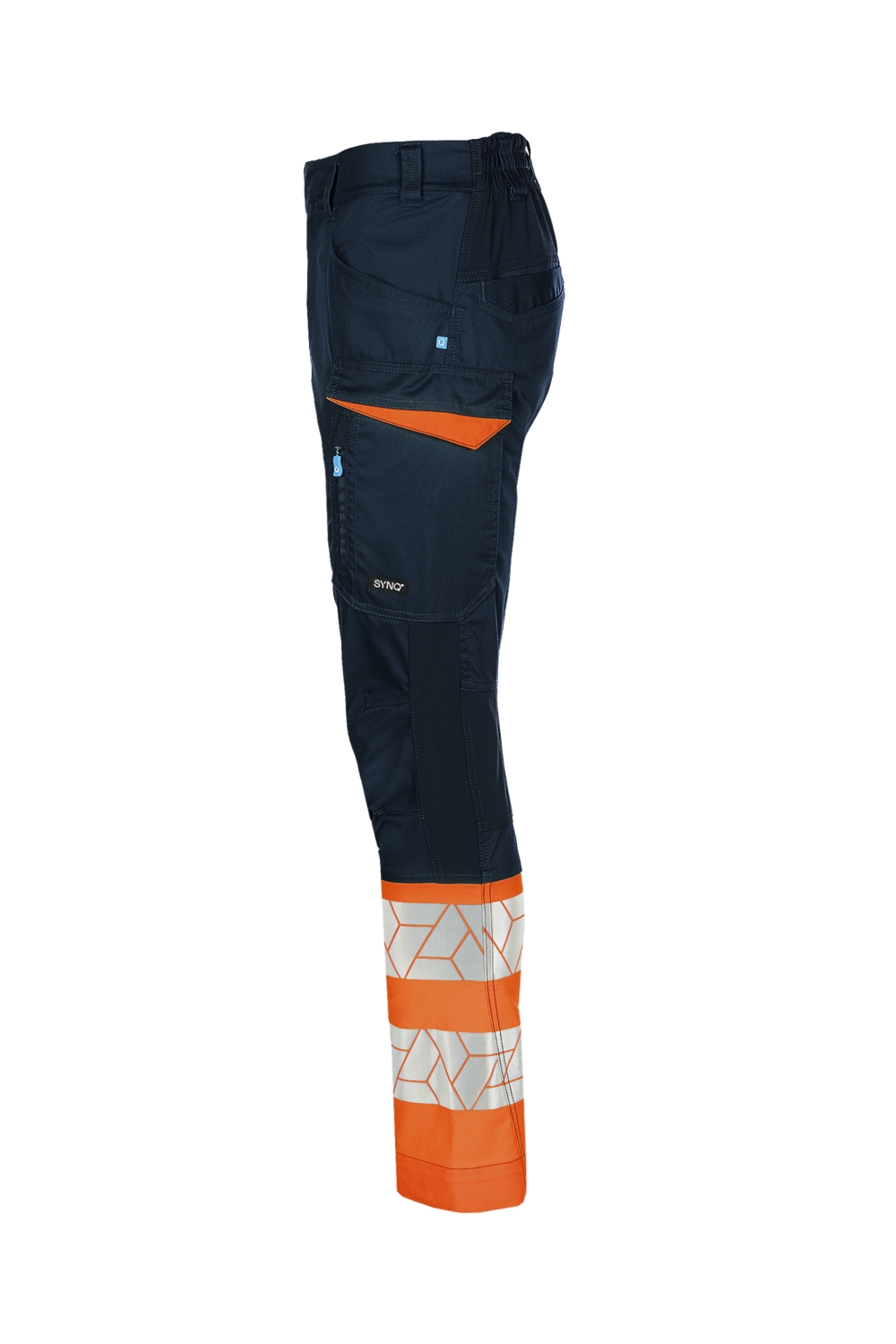 Pantalon Synq® Qlear HV - Bleu marine / Orange Sioen