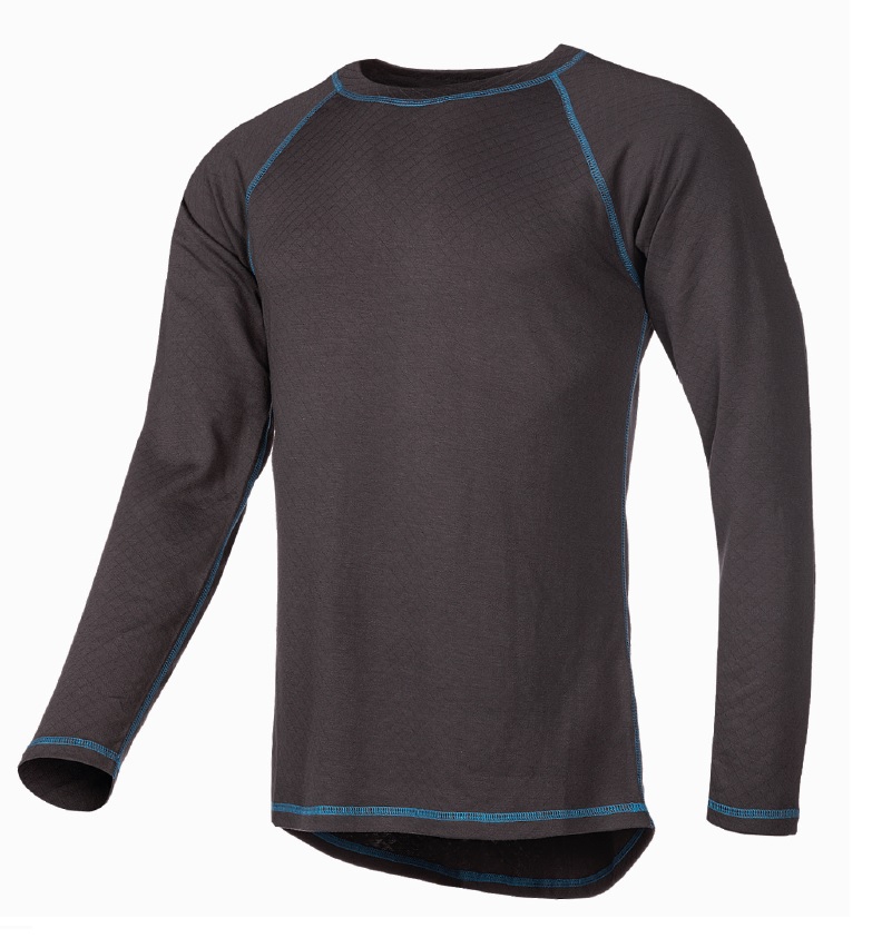  T-shirt thermique ML Visby - Gris 