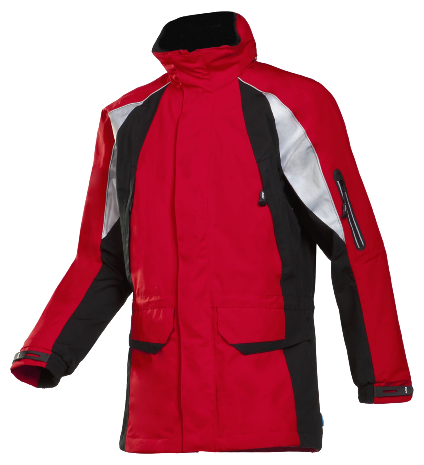 parka rouge et noir