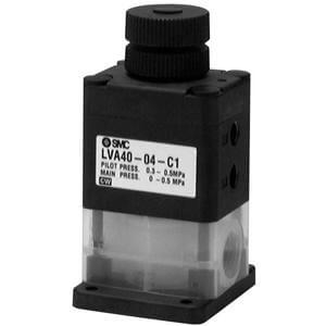 LVA, Vanne chimique grande pureté, à commande pneumatique, orifices taraudés, modèle individuel SMC