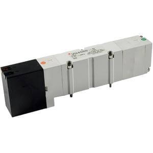 VQ4*0*, Série 4000, Electrodistributeur 5/2, 5/3, joint élastique, connexion embrochable, montage sur embase (Nouveau Produit) SMC