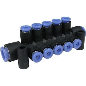  Bornier d'alimentation raccord encliquetable pour tubes alim tube PBT série KM11 