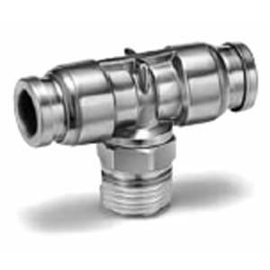 Té égal encliquetable pour tube inox 316 série KQG2 SMC