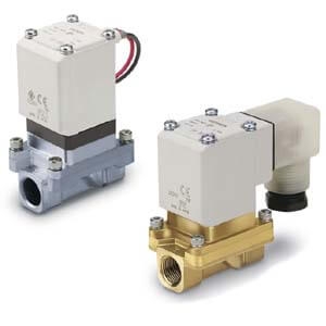 Electrovanne complète 2/2 NF cde asservie laiton membrane NBR série VXZ SMC