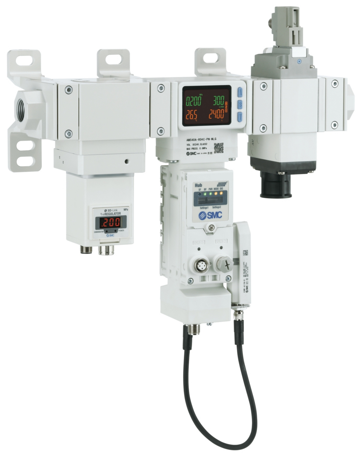 Base AMS taille 60 de type A version ITV en Profinet & OPCUA série AMS-D SMC