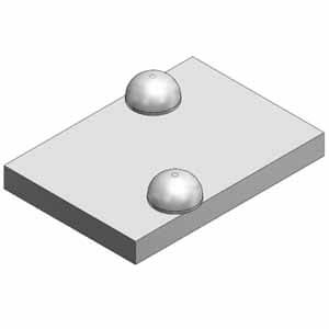 Plaque d'obturation pour embase série VZ100 SMC
