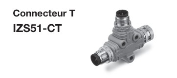 Connecteur T pour ioniseur type barre série IZS51