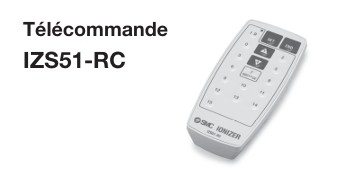 Télécommande pour ioniseur type barre série IZS51