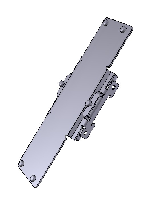 Fixation de montage sur rail DIN pour module d'alimentation haute tension pour ioniseur type barre série IZT40