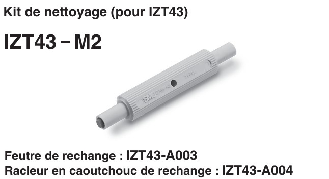 Kit de nettoyage pour ioniseur type mono-buse série IZT43