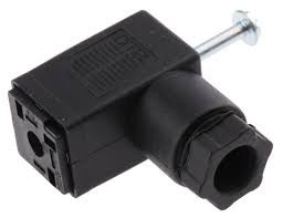 Connecteur électrique débrochable DIN43650C T15 écartement 9,4 mm cable surmoulé Lg 1 m avec LED série K