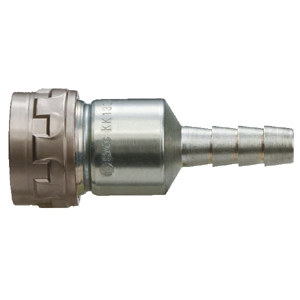 Coupleur S cannelé pour tube élastique - Acier chromé zingué série KK130 SMC