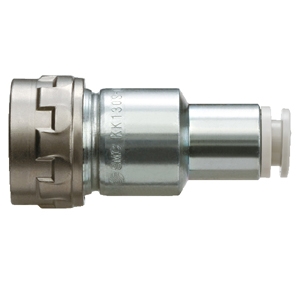 Coupleur S modèle fileté BSPT - Acier chromé zingué série KK130 SMC