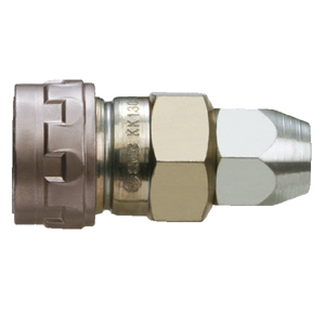 Coupleur S modèle à écrou pour tube uréthane renf Ø6x9mm - Acier chromé zingué série KK130 SMC