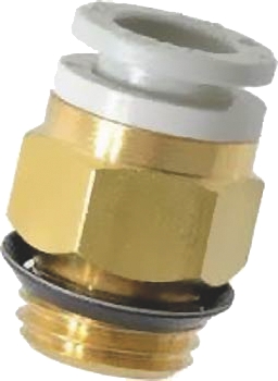 Piquage droit encliquetable pour tube x mâle BSPP laiton série KQ2H SMC