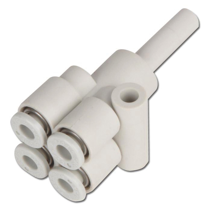 Y double enfichable pour raccord encliquetable PBT série KQ2XD SMC