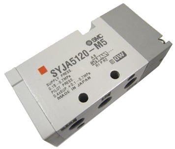 Distributeur 5/2 monostable à commande pneumatique série SYJA SMC