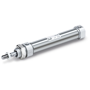  Vérin pneumatique ISO 6432 rond alu diamètre 25 double effet amortissement élastique série C85 