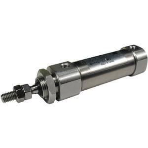 C(D)J5-S, Vérin pneumatique, double effet, simple tige, acier inox SMC