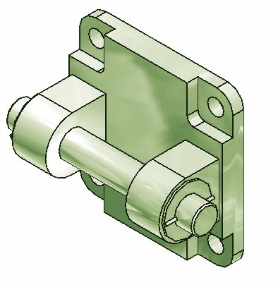 Vérin Double Effet Profilé Ø80 Mm, Tige M20X150, Orifices 3/8'' Gaz, Course  100 Mm - P1F-S