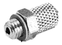 Piquage droit miniature pour tube x mâle métrique laiton nickelé série M SMC