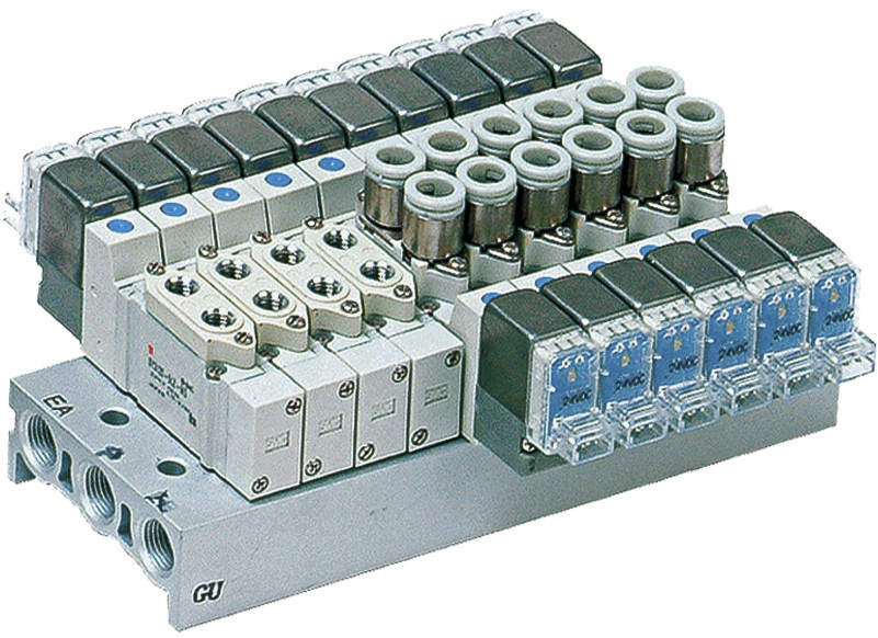 Distributeur montage sur embase série SY7140 5/2 monostable SMC