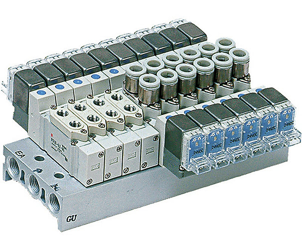 Distributeur montage sur embase série SY7340 5/3 centre fermé SMC