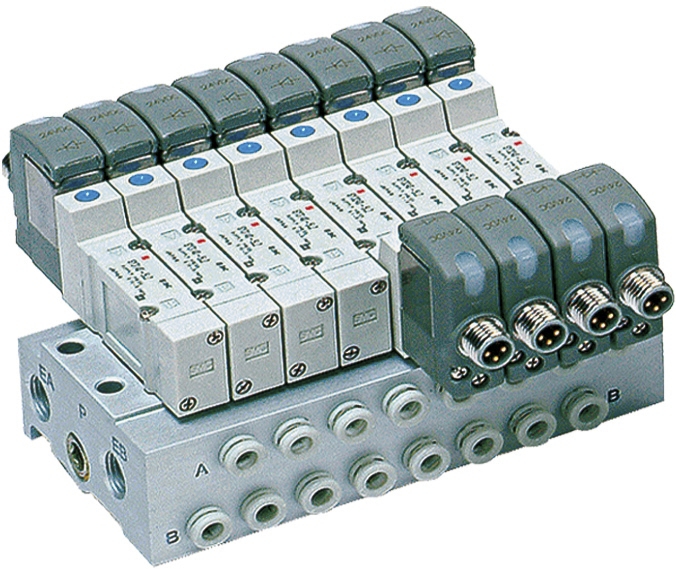 Distributeur montage en ligne série SY9120 5/2 monostable SMC