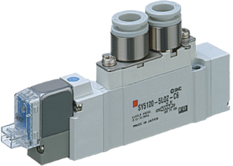 Distributeur montage en ligne série SY7120 5/2 monostable SMC