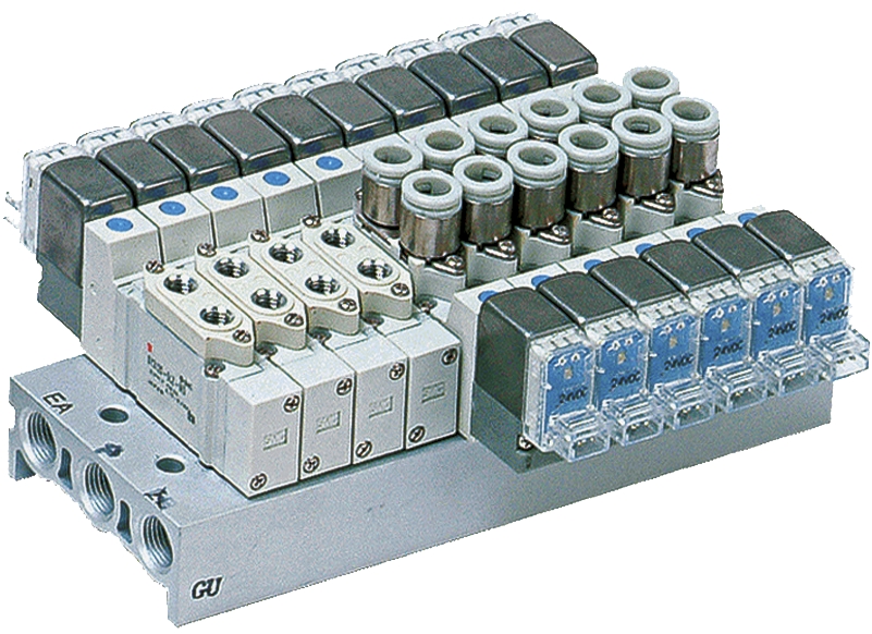 Distributeur montage en ligne série SY5120 5/2 monostable SMC