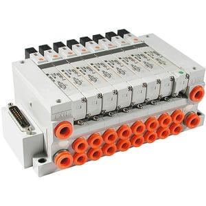 VV5Q21-F, Série 2000, Embase à montage sur embase, à connexion embrochable, connecteur sub D SMC