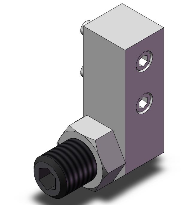 Butée métallique avant symétrique MXQ-CS SMC